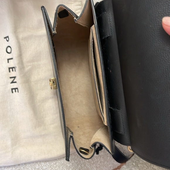 Excellent condition Polène Numero Sept crossbody bag in the textured black - Picture 6 of 9